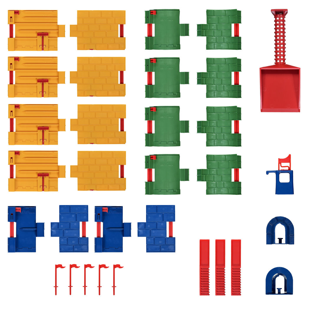 Sandcastle Building Kits | Interlocking Forms for Beach & Snow ...