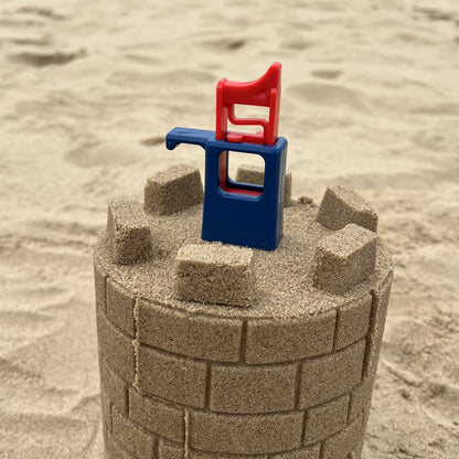 Sandmasons sandcastle kit Brickmaker tool for making small textured bricks from sand or snow.